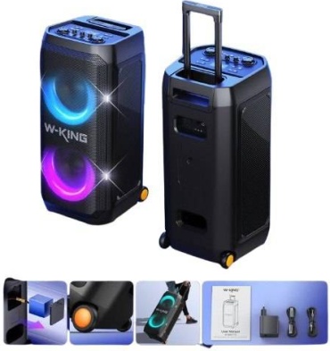 Портативная колонка W-King T12 черный