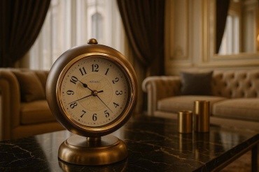 Часы кварцевые AS HOME AS0004, дерево, металл