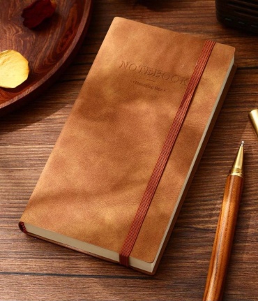 Блокнот A-plex NOTEBOOK, A6, 352 л, коричневый