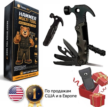TERRA JOY HAMMER MULTI TOOL 13 in 1 черный