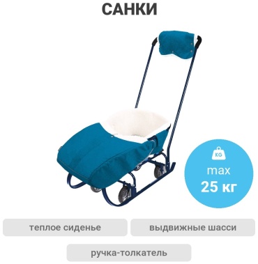 Санки Nika Т6УН/СН синий