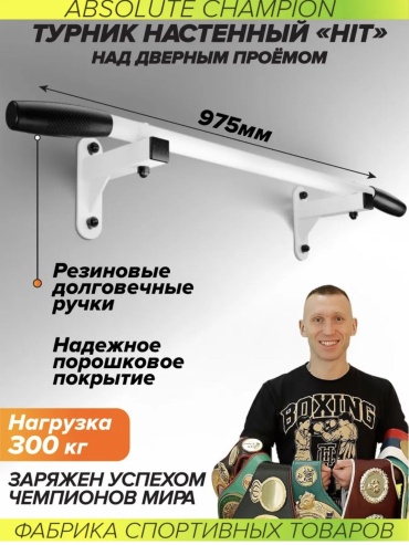 Absolute Champion Турник настенный белый