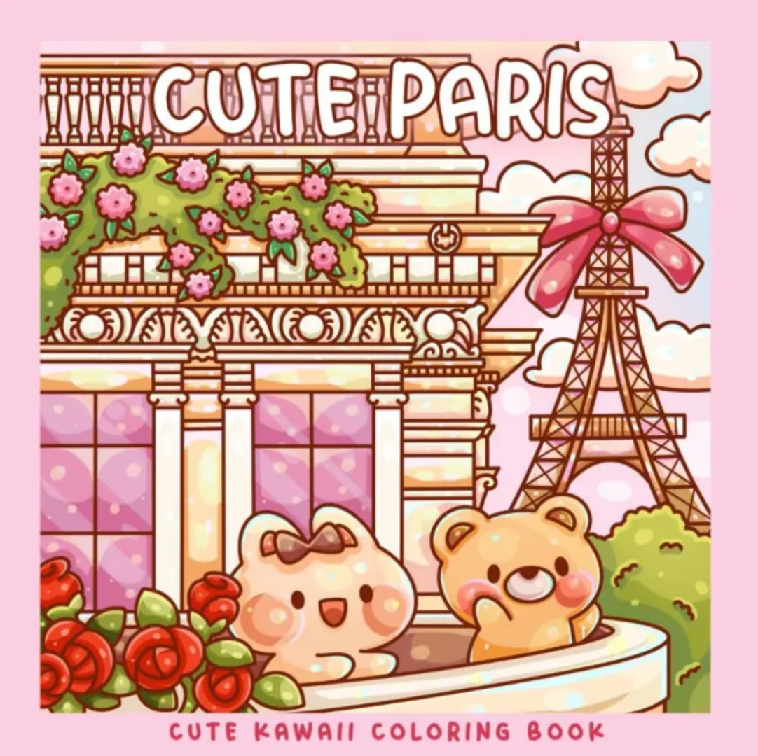 Раскраска Cute Paris: Cute Coloring book