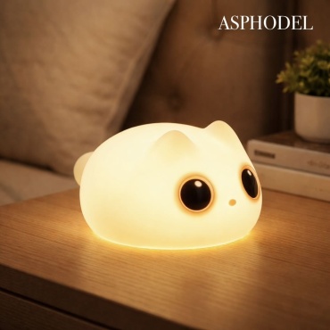 ASPHODEL светильник-игрушка настольный Котик01, желтый