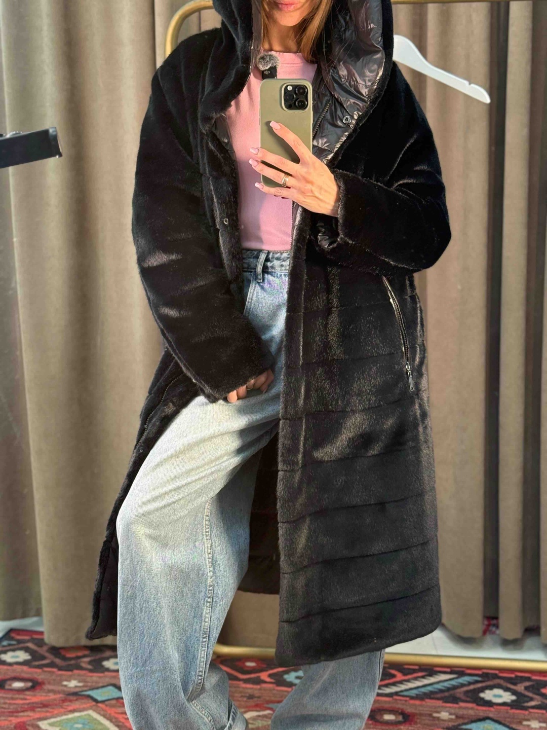 Шуба черный