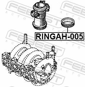 FEBEST Кольцо Уплотнительное RINGAH005