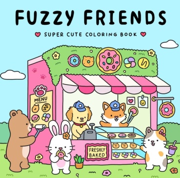 Раскраска Coco Wyo Cute Coloring book: Fuzzy Friends