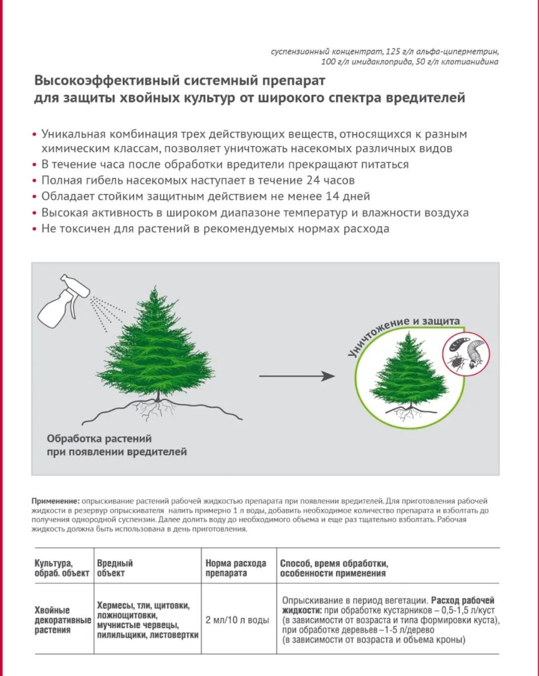 АВГУСТ инсектицид Пиноцид от вредителейна хвойниках 2мл 2