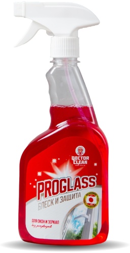 Спрей Doctor Clean для стекол и зеркал Proglass Red 500 мл