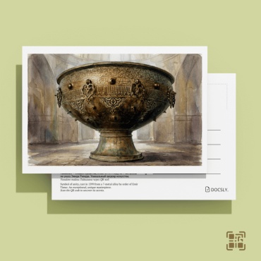 Docsly открытка сувенирная «Тайказан» с аудиогидом (QR), 10х15 см 1 шт