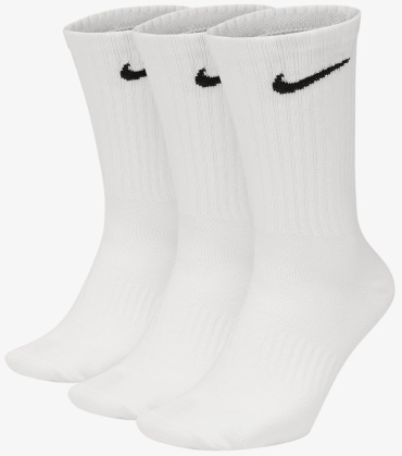 Носки Nike 3 пары черный, белый M