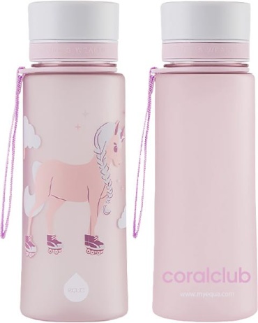Бутылка Coral Club 0.6 л розовый, винтовая, тритан