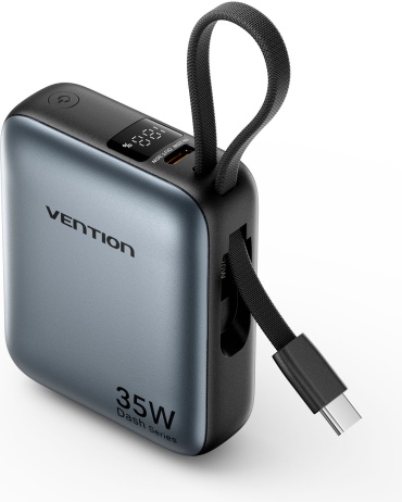 Внешний аккумулятор Vention FHEH0 10000 мАч 35 Вт серый