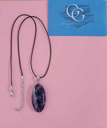 Подвеска GAUGAU Амулет душевного равновесия 2 металл, аметист