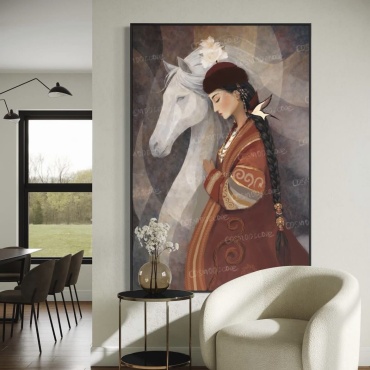 Репродукция Жан серігі 90x120 см