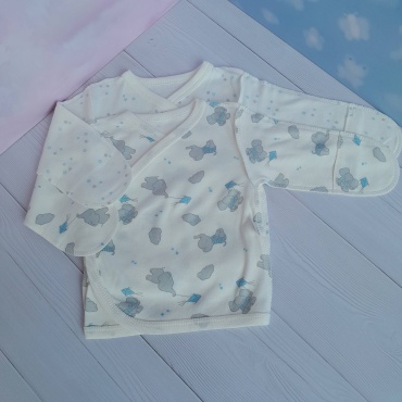 Распашонка Dana Baby белый, синий