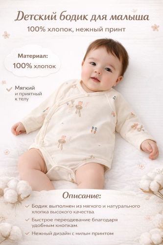 Боди AISES бежевый