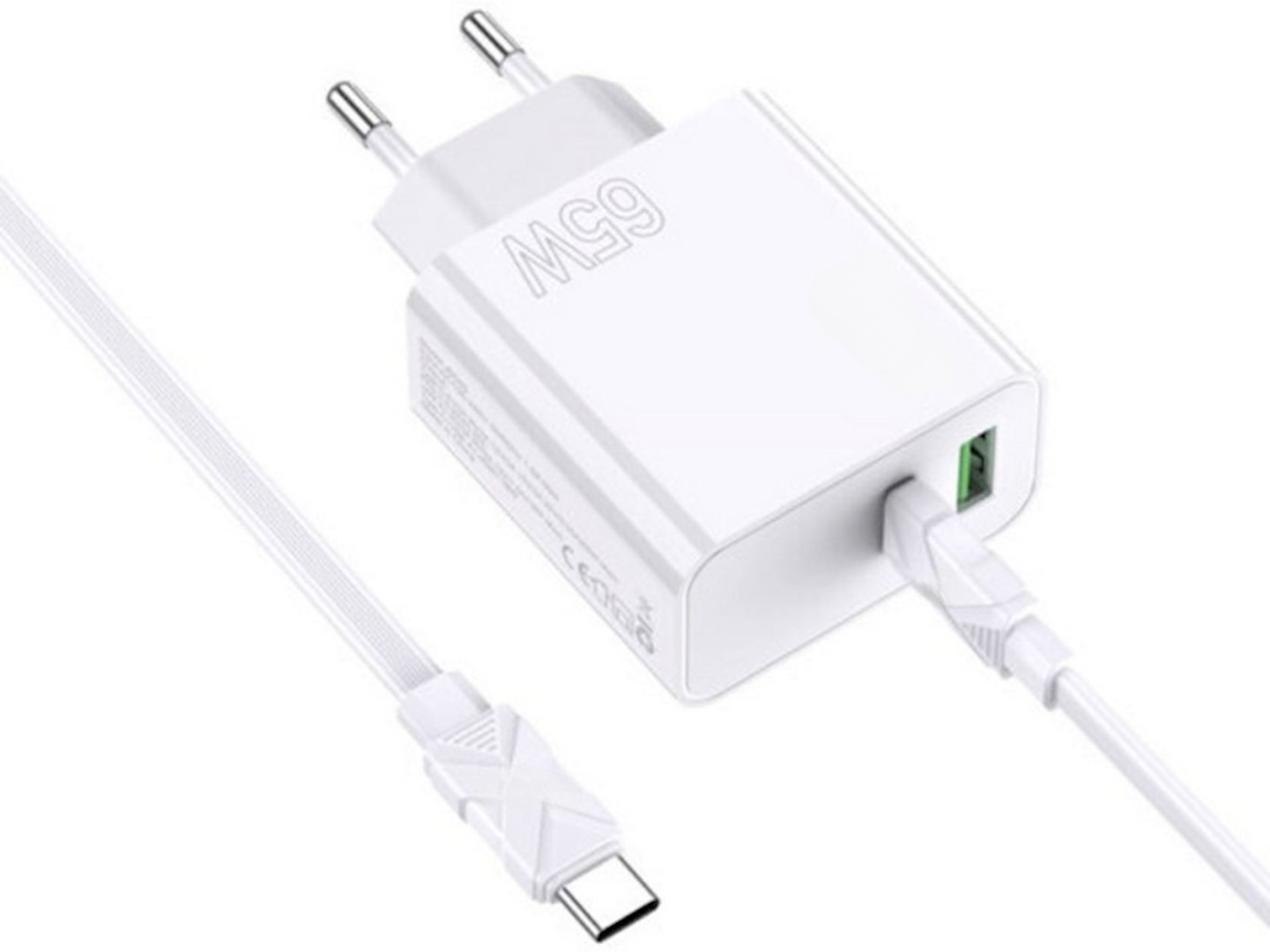 Зарядное устройство Hyper JKD046M1 USB Type-C, USB белый