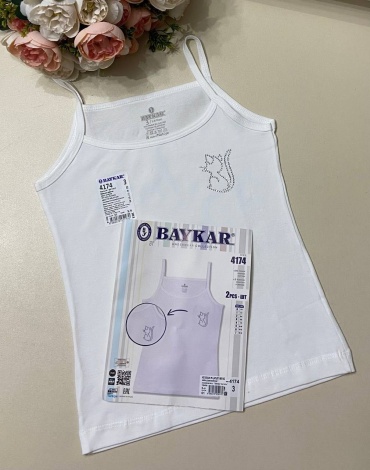 Майка Baykar белый