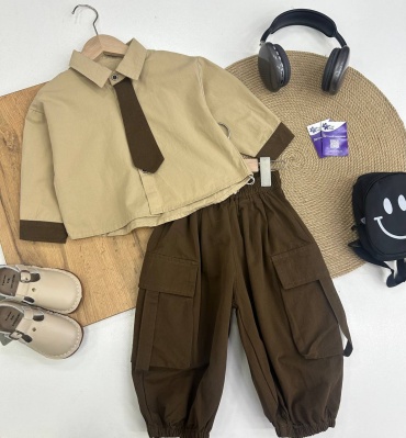 Рубашка Fashion темно-бежевый
