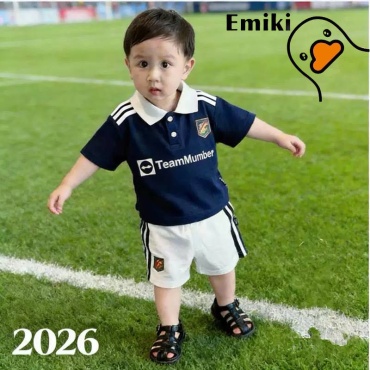 Комплект Emiki белый, темно-синий