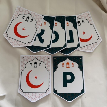 Ramadan box Растяжка ( ҚОШ КЕЛДІҢ РАМАЗАН) топперы для фото 20 шт