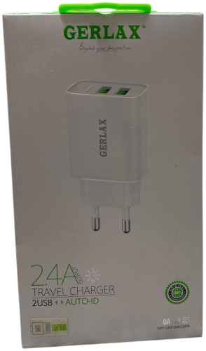 GERLAX GA-19 AVTO-ID Lightning, USB 240 Вт белый