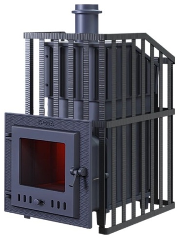 Банная печь Технолит напольная 24 м3, 640x910x510 мм