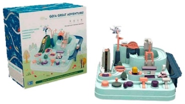 Детские треки и авторалли Brain up toys Гоночный трек зеленый