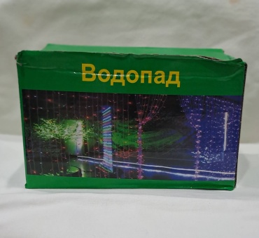 Электрогерлянда Водопад цвет свечения холодный 3×3 В 480L.