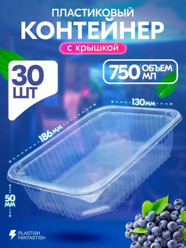 Контейнер 30369516_134385791 прозрачный 30 шт