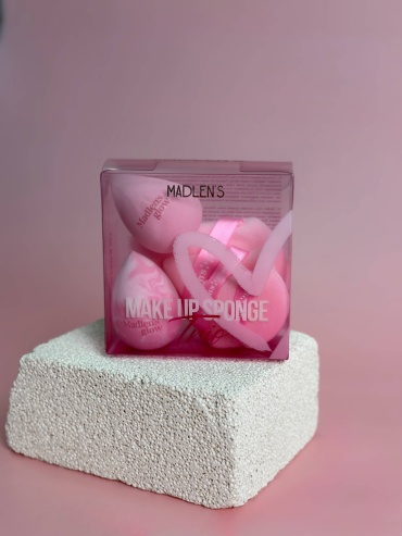 Madlen’s Glow sponge set makeup pink 5 шт