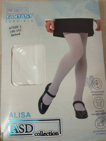 Колготки с ластовицей ASD collection белый