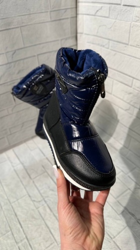 Дутики Top Shop синий, черный