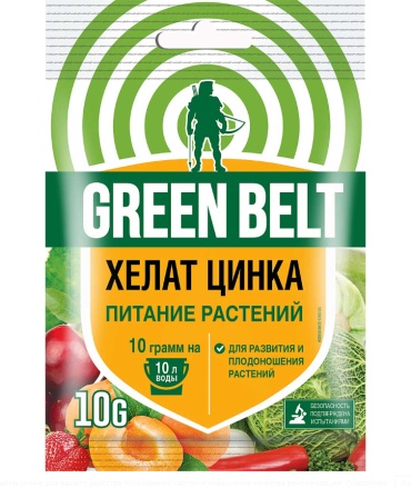 Удобрение Green Belt порошок Хелат цинка (пакет 10гр) Техноэкспорт 04-509 х100