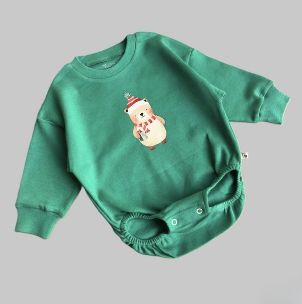Боди Twins зеленый