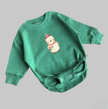 Боди Twins зеленый