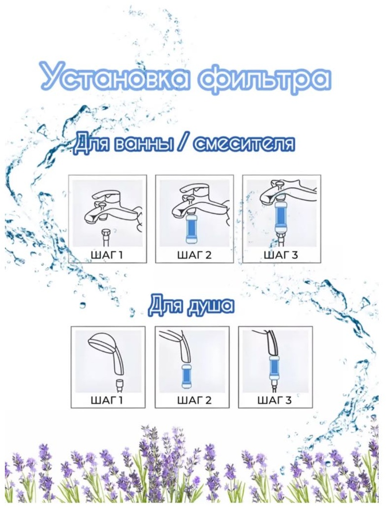 Фильтр для душа Lavander 1200PSL