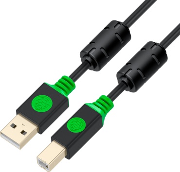 Кабель GCR USB 2.0 A - USB 2.0 B 2 м