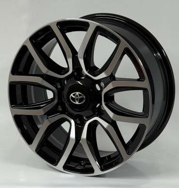 Kipardo H3131F 7.5x17/6x139.7 D106.1 ET25 4 диска черный, серебристый