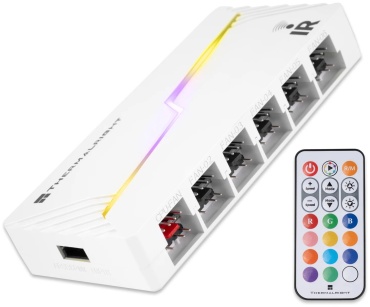 Разветвитель Thermalright TL-ARGB and FAN HUB x12 IR WHITE SATA