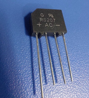 Диодный мост однофазный RS207 RS 207 2A 1000V, 1 шт