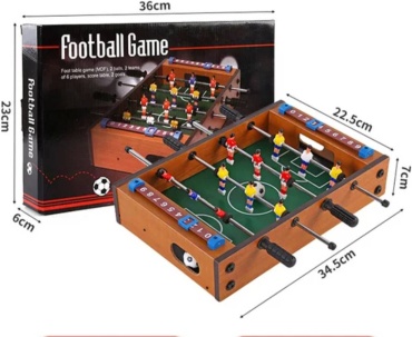 Игровой стол для футбола коричневый 1.4 фута