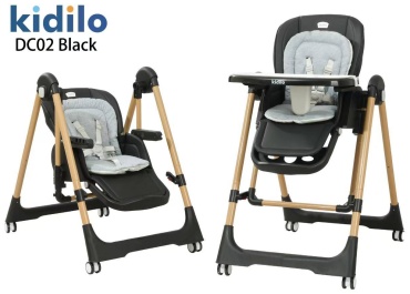 Стульчик трансформер Kidilo 018976510 серый