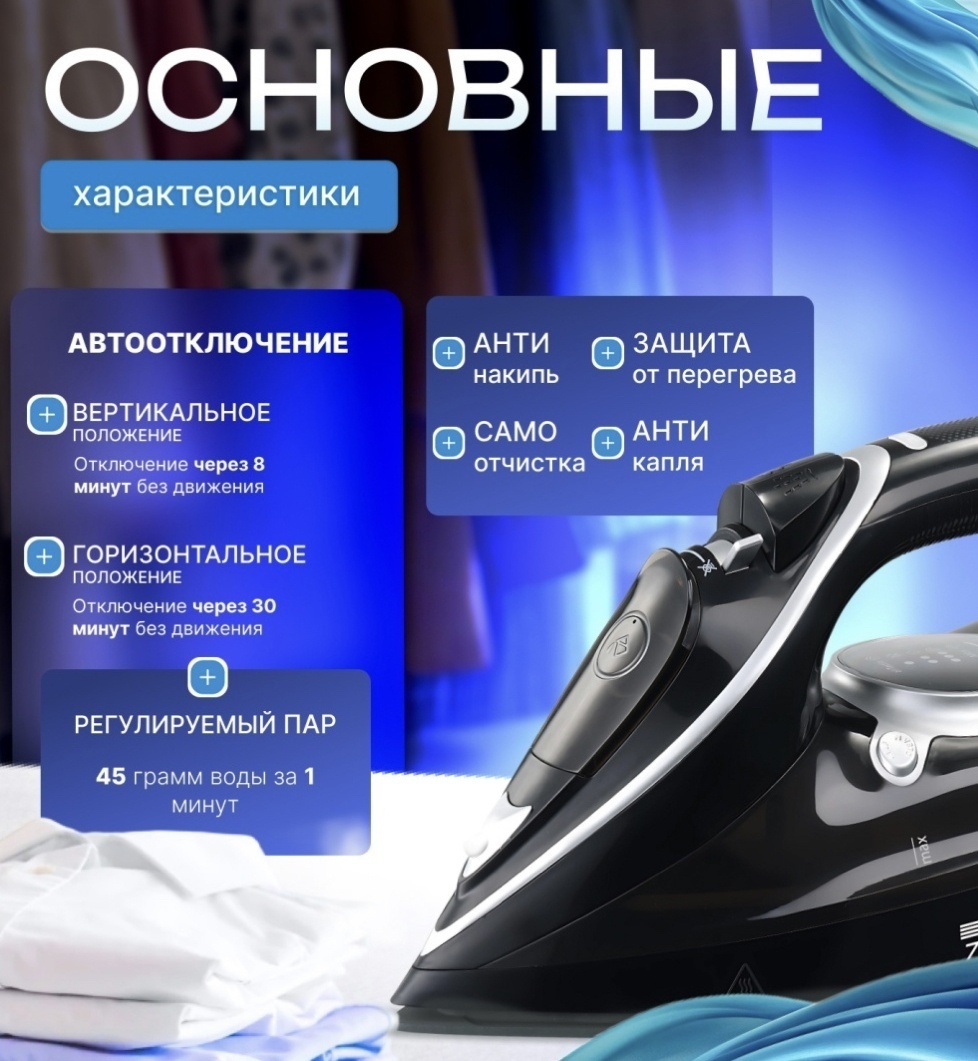 Утюг ZP-532 черный