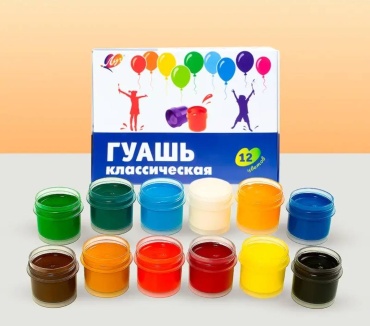 Краски Гуашевые Луч 20С135608 Мультиколор 12 шт 235 мл