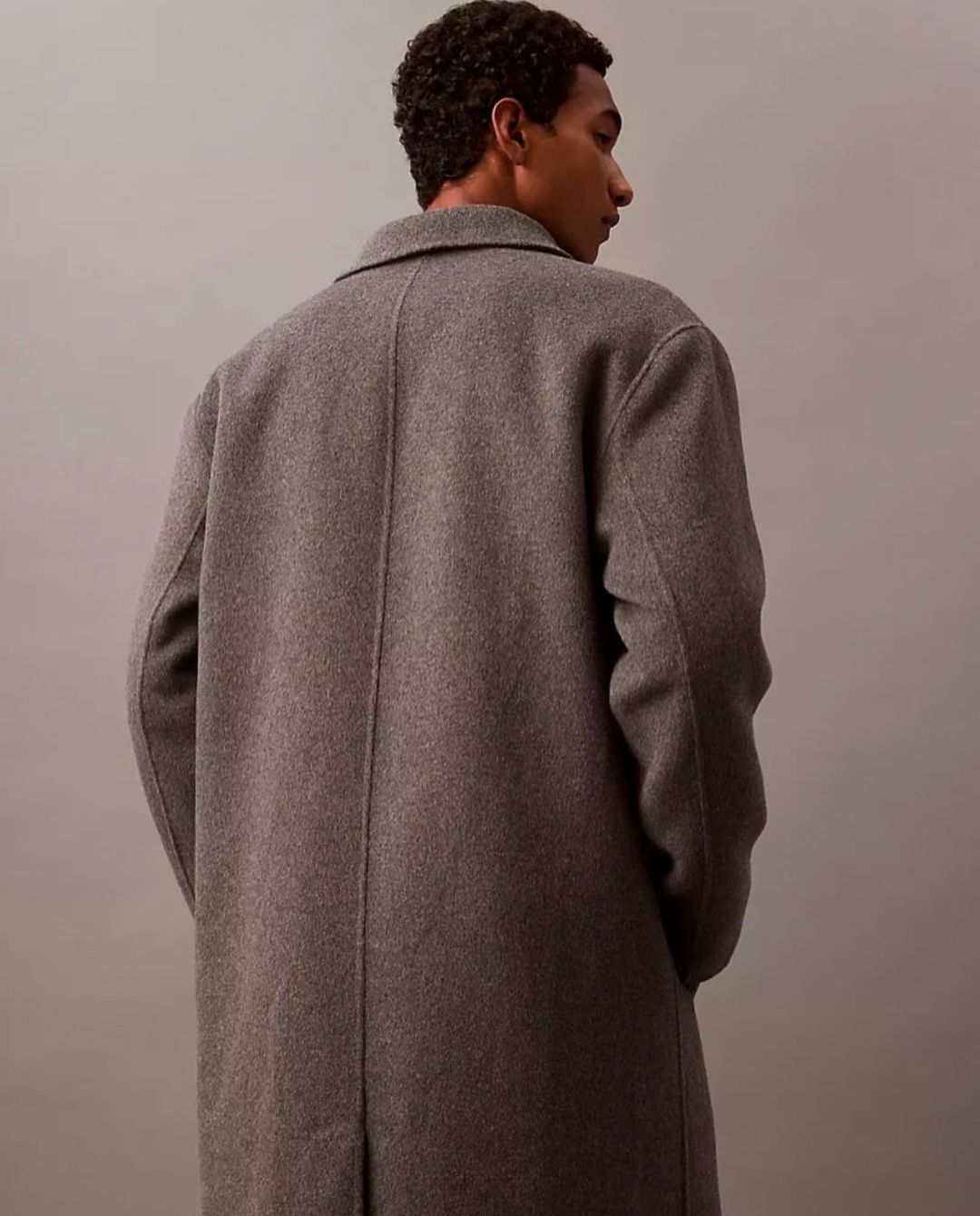 Пальто Calvin Klein серый