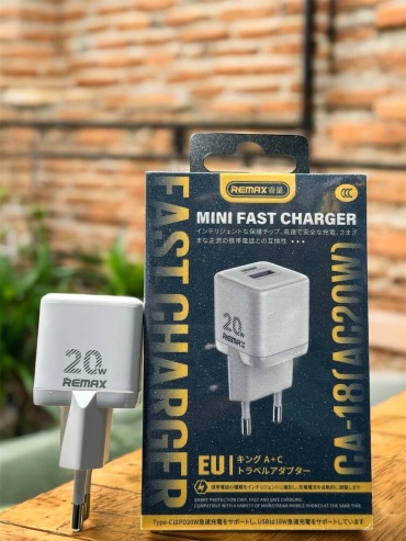 Зарядное устройство Remax CA-18 USB Type-C, USB 20 Вт белый