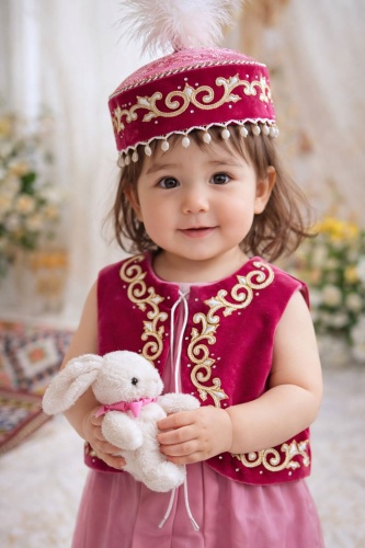 Национальный костюм Hanymai розовый