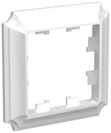 Рамка для выключателей и розеток Schneider Electric AtlasDesign Antique Рамка 1-пост белая глянцевая ATN100101, белый